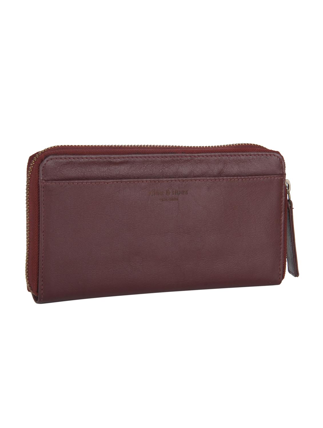 maroon leather wallet - 15169212 - Zoom Image - 4