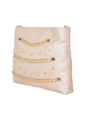 beige leatherette regular sling bag - 15169360 - Standard Image - 4