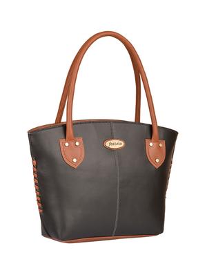 black leatherette regular handbag - 15169659 - Standard Image - 4