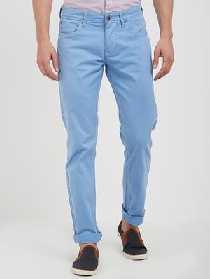 blue cotton plain jeans - 15171634 - Standard Image - 1