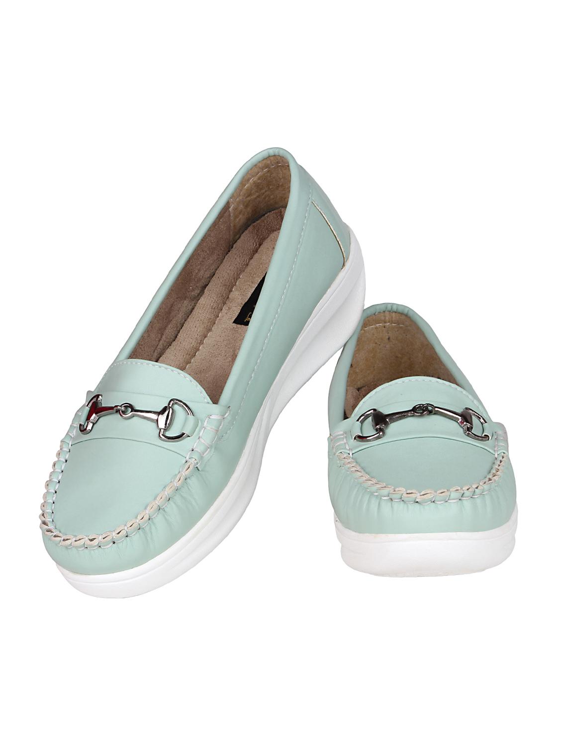 sea green resin slip on loafers - 15173292 - Zoom Image - 4