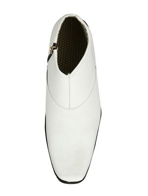 white Leather slip on boot - 15173355 - Standard Image - 4