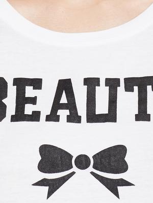 white cotton regular tee - 15173516 - Standard Image - 4