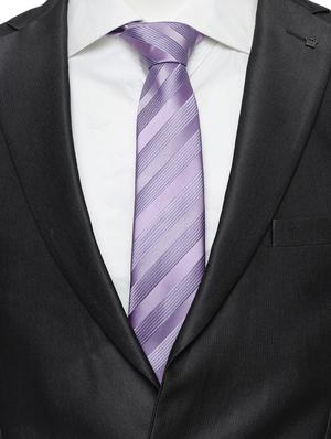 purple microfiber tie - 15173710 - Standard Image - 4