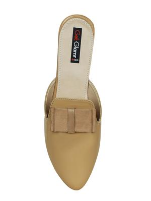 beige faux leather mules sandals - 15177297 - Standard Image - 4