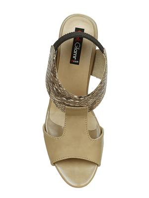 beige back strap sandal - 15177313 - Standard Image - 4