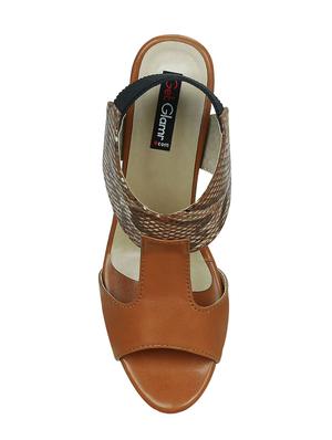 tan back strap sandal - 15177315 - Standard Image - 4