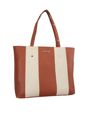 tan leatherette (pu) regular handbag - 15179320 - Standard Image - 4