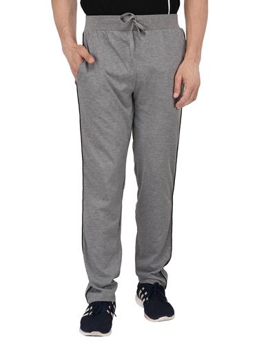 grey cotton full length track pant - 15180217 - Very Small Image - 1