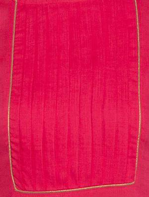 red rayon straight solid kurta - 15187002 - Standard Image - 4