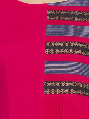 pink rayon straight kurta - 15187139 - Standard Image - 4