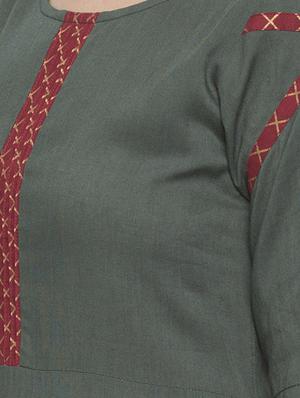 a-line printed kurta - 15187154 - Standard Image - 4