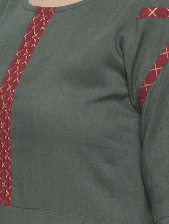 a-line printed kurta - 15187154 - Zoom Image - 4