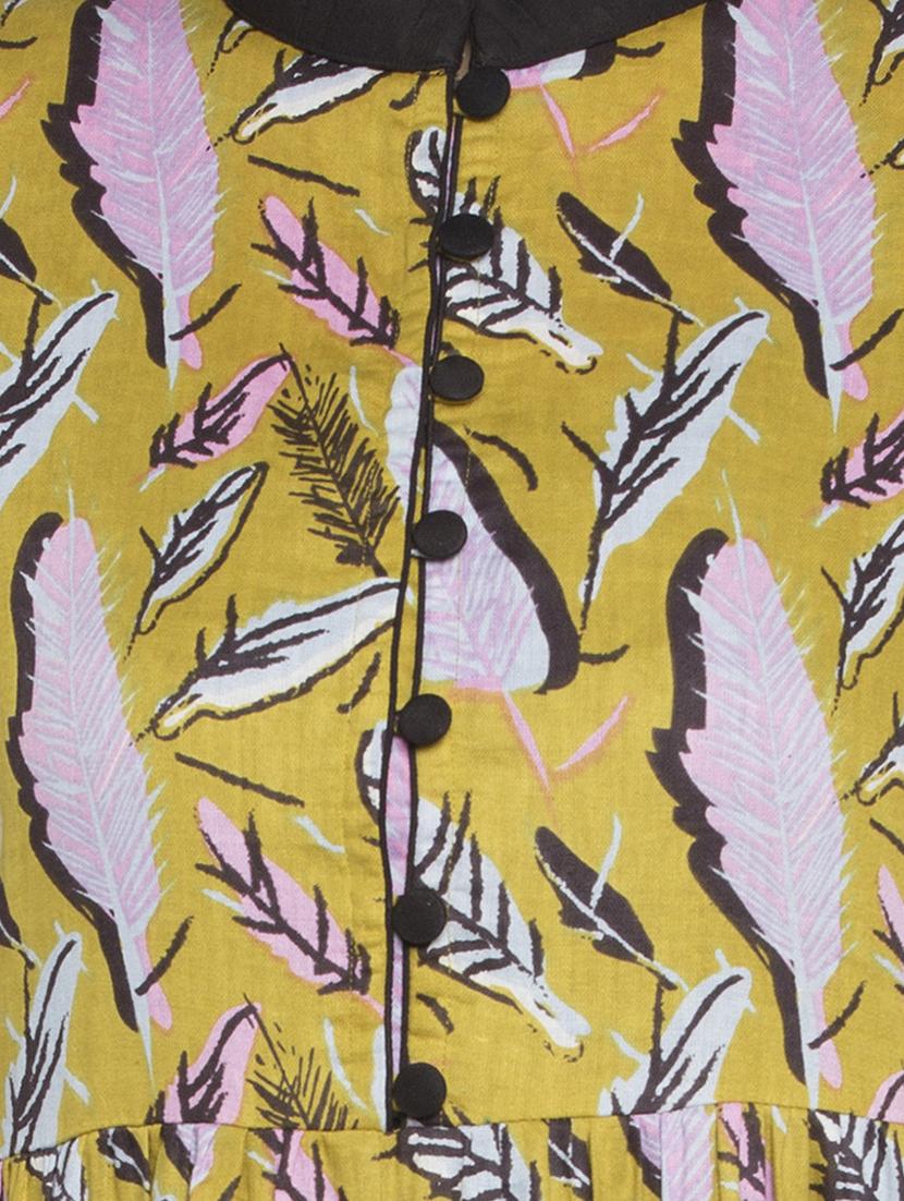 a-line printed kurta - 15187159 - Zoom Image - 4