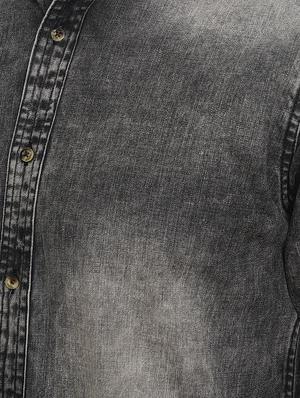 grey cotton casual shirt - 15187169 - Standard Image - 4