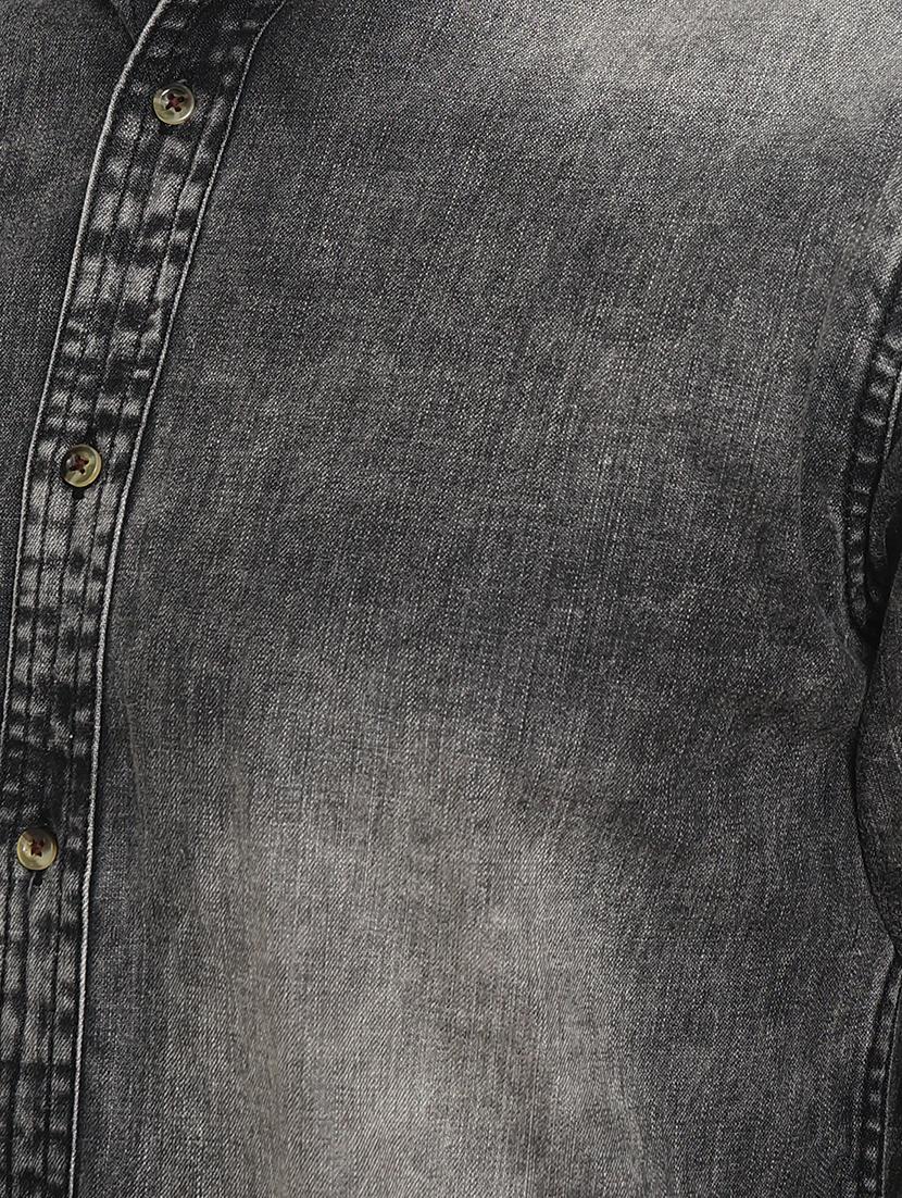 grey cotton casual shirt - 15187169 - Zoom Image - 4