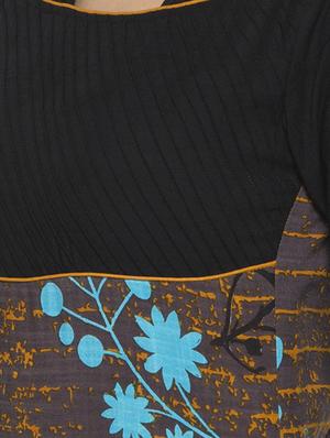 Black rayon straight kurta - 15187213 - Standard Image - 4