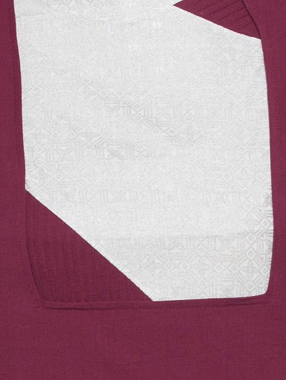 straight Color block kurta - 15187214 - Zoom Image - 4