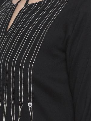 straight embroidered kurta - 15187217 - Standard Image - 4