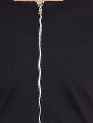 black cotton blend casual jacket - 15187336 - Standard Image - 4