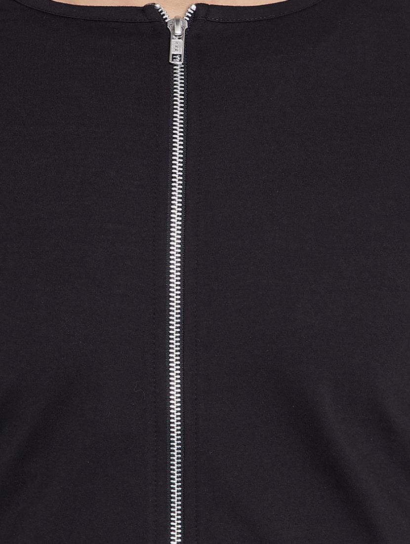 black cotton blend casual jacket - 15187336 - Zoom Image - 4