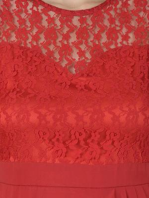 floral mesh lace maxi dress - 15188982 - Standard Image - 4
