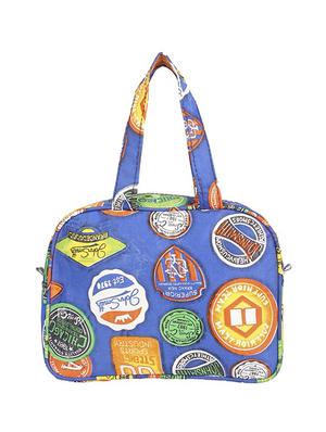 blue cotton polyester blend regular handbag - 15189929 - Standard Image - 4