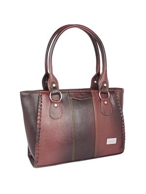 brown leatherette regular handbag - 15189937 - Standard Image - 4