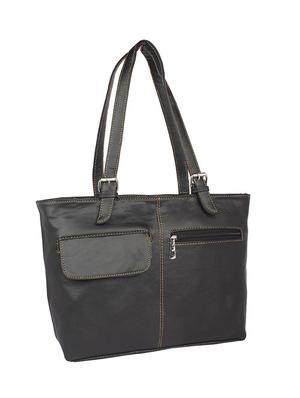 black leatherette regular handbag - 15189939 - Standard Image - 4