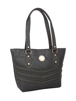 black leatherette (pu) regular handbag - 15189974 - Standard Image - 4