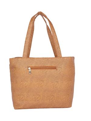 brown leatherette (pu) regular handbag - 15189990 - Standard Image - 4