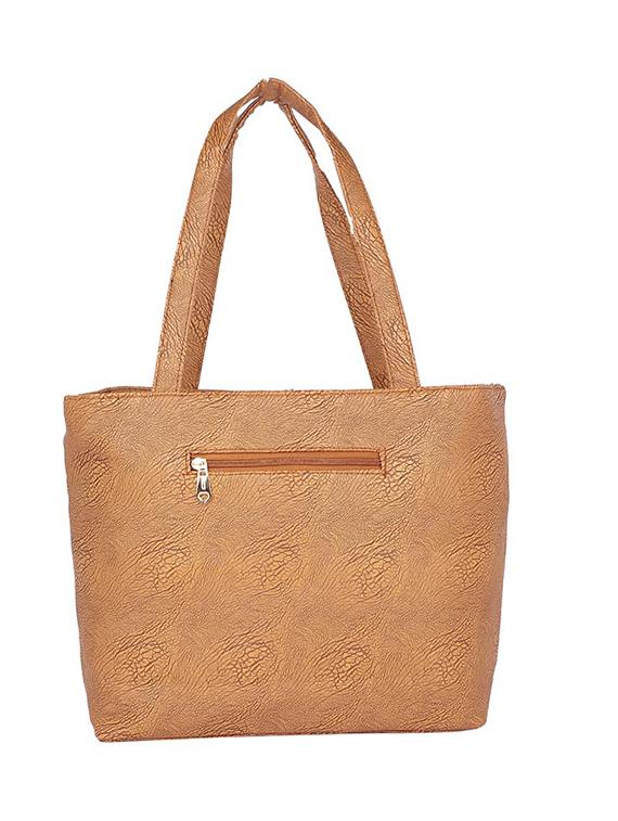 brown leatherette (pu) regular handbag - 15189990 - Zoom Image - 4