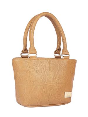 brown leatherette (pu) regular handbag - 15190004 - Standard Image - 4