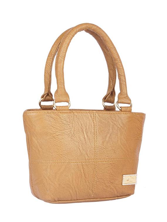brown leatherette (pu) regular handbag - 15190004 - Zoom Image - 4