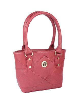 pink leatherette (pu) regular handbag - 15190006 - Standard Image - 4