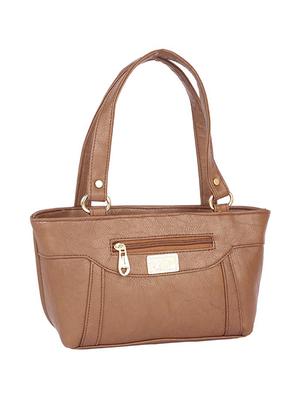 brown leatherette (pu) regular handbag - 15190016 - Standard Image - 4