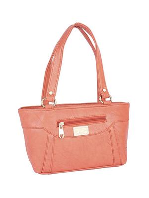 orange leatherette (pu) regular handbag - 15190017 - Standard Image - 4