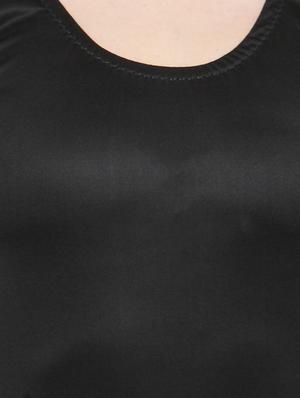 black solid functional swimsuit - 15190218 - Standard Image - 4