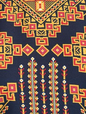 straight geometrical kurta - 15191448 - Standard Image - 4