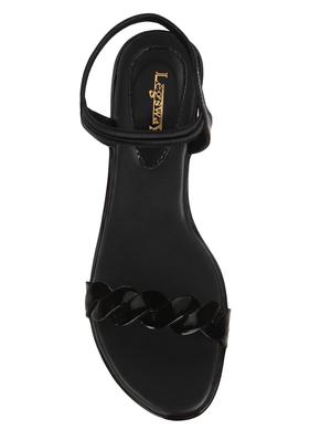 black patent back strap sandals - 15195222 - Standard Image - 4