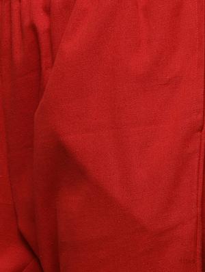 red cotton palazzos - 15195799 - Standard Image - 4