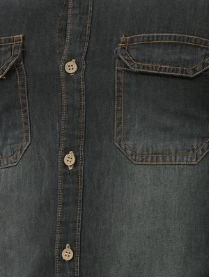 grey cotton casual shirt - 15200849 - Standard Image - 4
