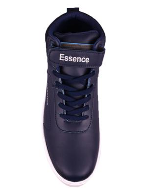 blue leatherette lace up sneaker - 15201486 - Standard Image - 4