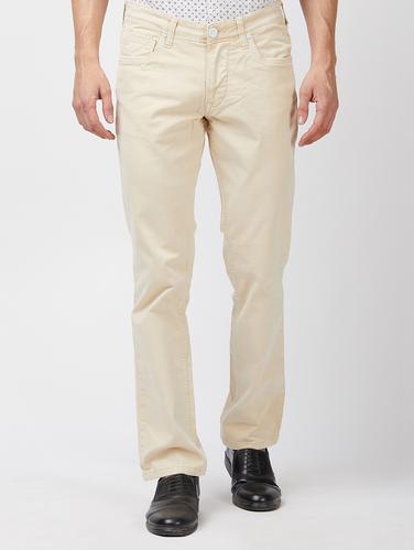 beige cotton chinos - 15201717 - Very Small Image - 1