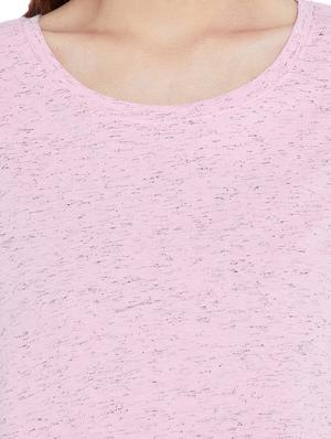 round neck melange tee - 15203862 - Standard Image - 4