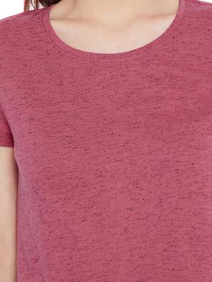 pink solid viscose tee - 15203865 - Standard Image - 4