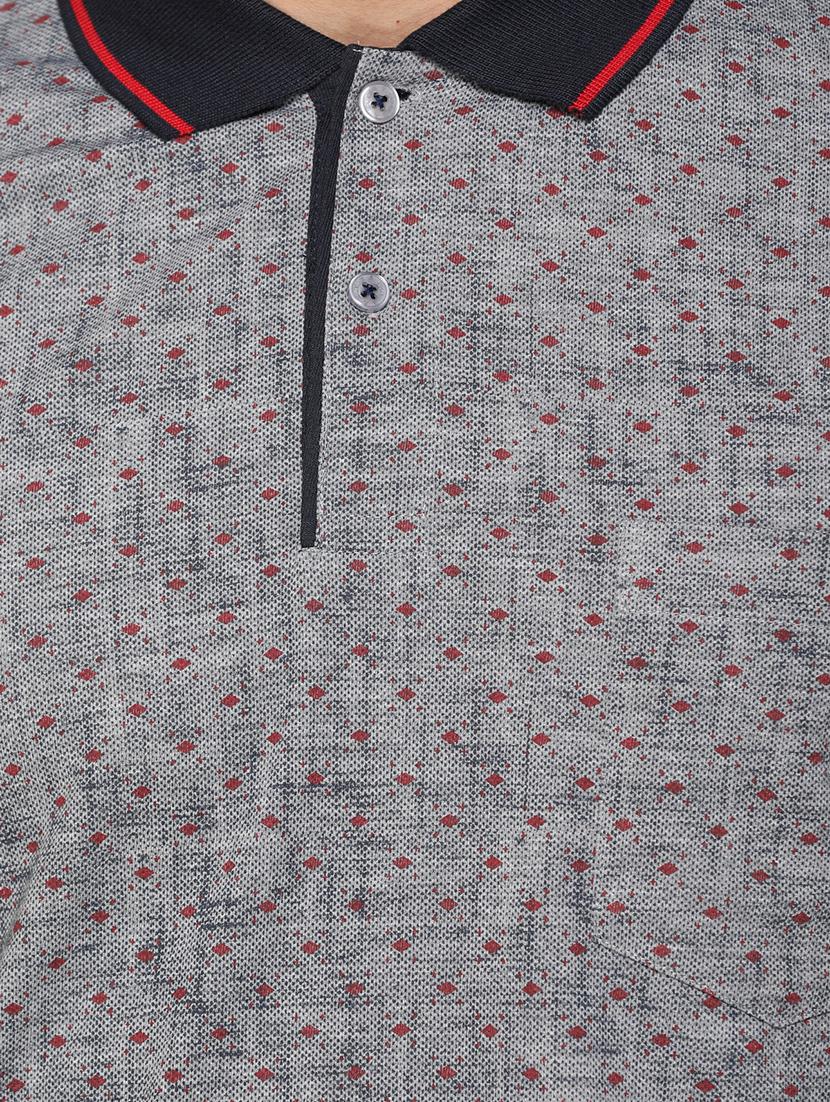 grey cotton blend pocket t-shirt - 15204947 - Zoom Image - 4