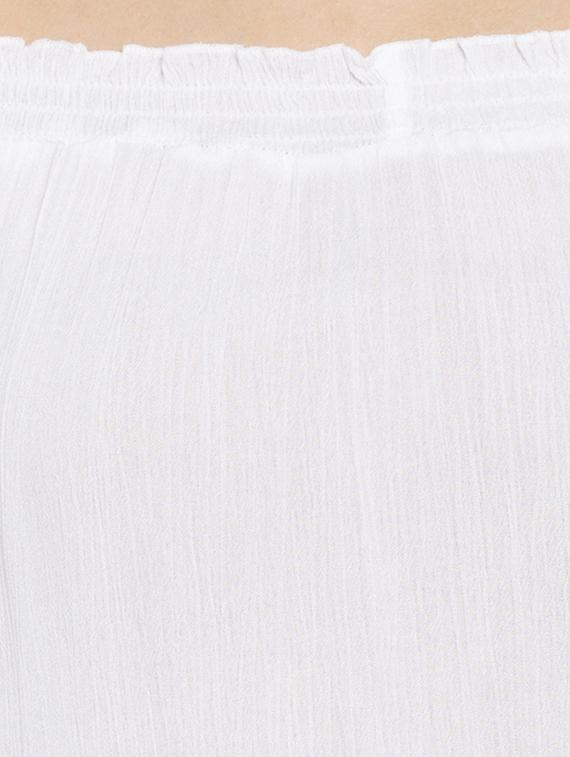 lace insert off shoulder top - 15205515 - Zoom Image - 4