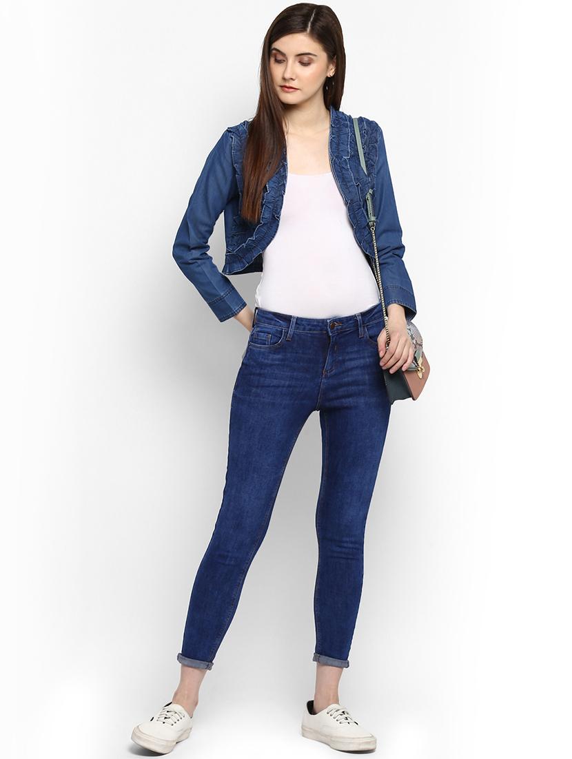 blue denim shrug - 15206411 - Zoom Image - 4