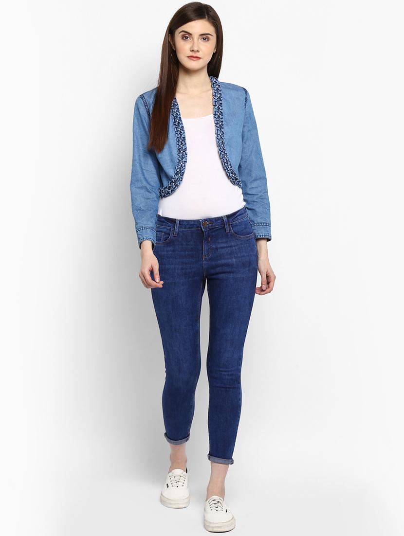 blue denim shrug - 15206412 - Zoom Image - 4